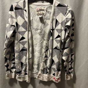 Billabong Black & White Geometric Cardigan